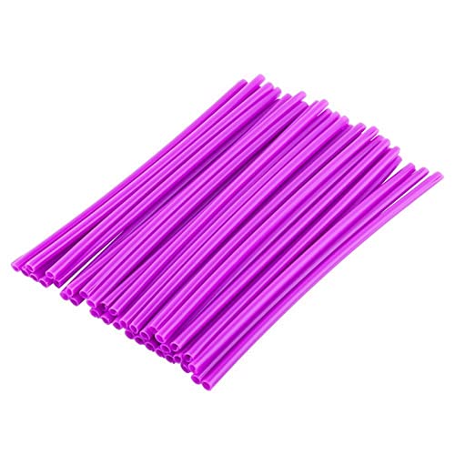 Roue a parlé Wraps Protège de rayons Jante Motocross Jantes Skins Couvre Off Road Kit de protection de moto 36pcs pour la plupart des motocross(Pourpre)