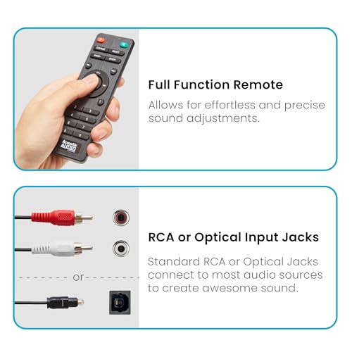 Image of Acoustic Audio by Goldwood Bluetooth 2.1 Speaker System 2.1-Channel Home Theater Speaker System, Black (AA2170)