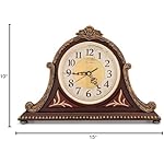 Antique Wood Mantel Clock with Chimes