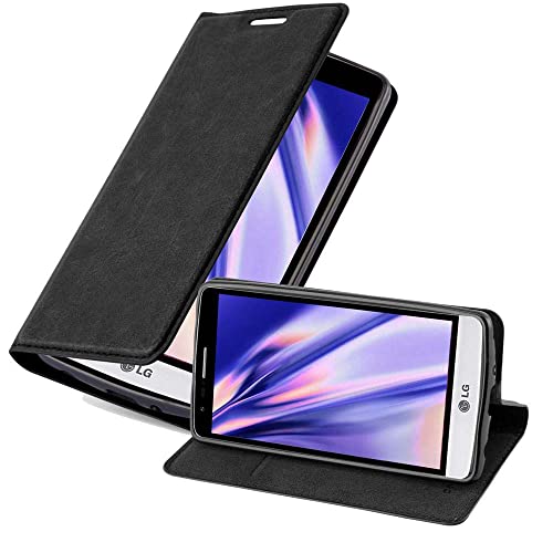 Cadorabo Funda Libro para LG G3 Mini / G3 S en Negro Antracita   Cubierta Proteccíon con Cierre Magnético, Tarjetero y Función de Suporte   Etui Case Cover Carcasa