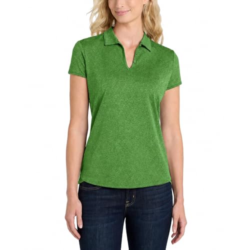 Image of Women's Golf Polo Shirts Short Sleeve Athletic Sports Top - Moisture Wicking, Collared, Lightweight Tee