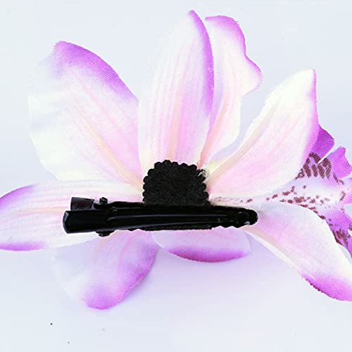 14 Pcs Orchid Plumeria Hair Clips Chiffon Flower Barrettes Multicolor Floral Women Bridal Headpiece Bohemian Hawaiian Luau Tropical Wedding Beach Party Decorations Cute Hairclip Hair Pins Accessories #TOP6