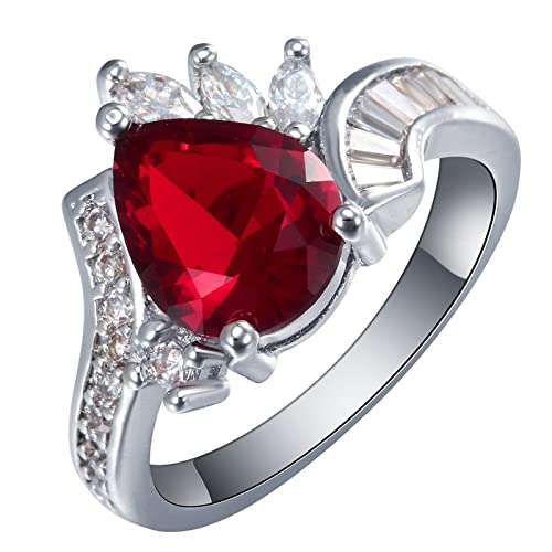 Grande taille plaquée bague éternité empilable pour une promesse