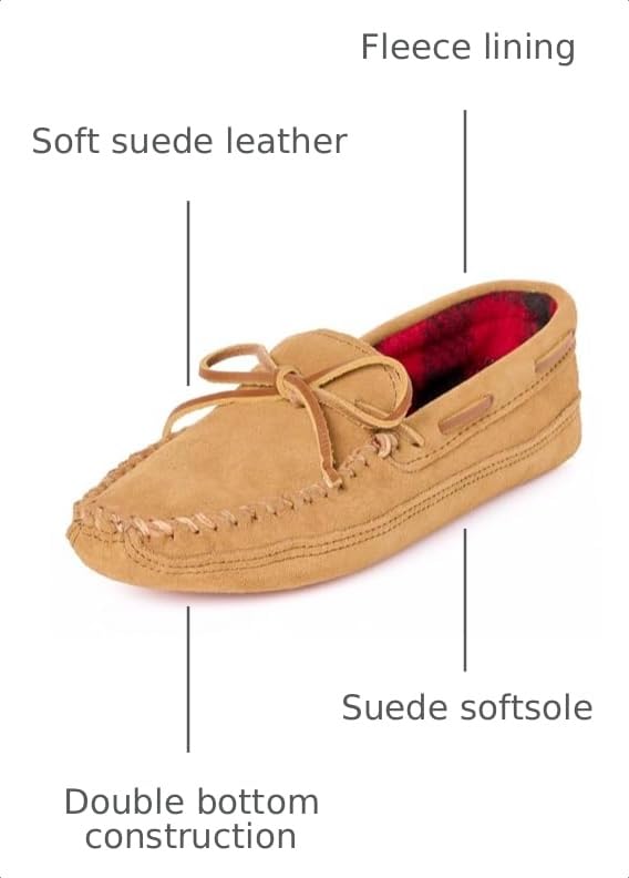 Image of Minnetonka Men's Double Bottom Fleece Slipper