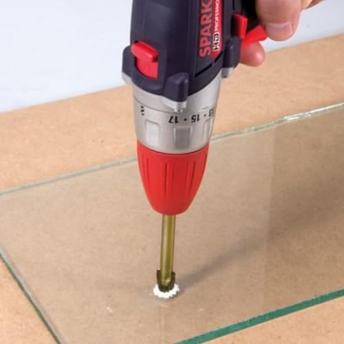Kit com 3 Broca de Titânio de 6mm e com Ponta Cruzada para Vidro, Azulejo, Cerâmica e Porcelanato
