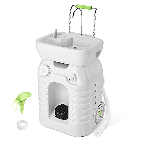 Yescom 45L Portable Sink Hand Wash Station with Pump 12 Gallon Hand Washing Outdoor Travel for Camping Garden Food Booth
