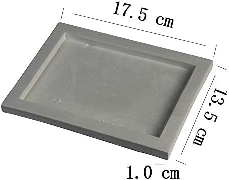 Miniatura 2 de Moldes concretos formados rectángulo para la montaña de costa, marco de la foto que hace el molde del silicón de la bandeja del cemento