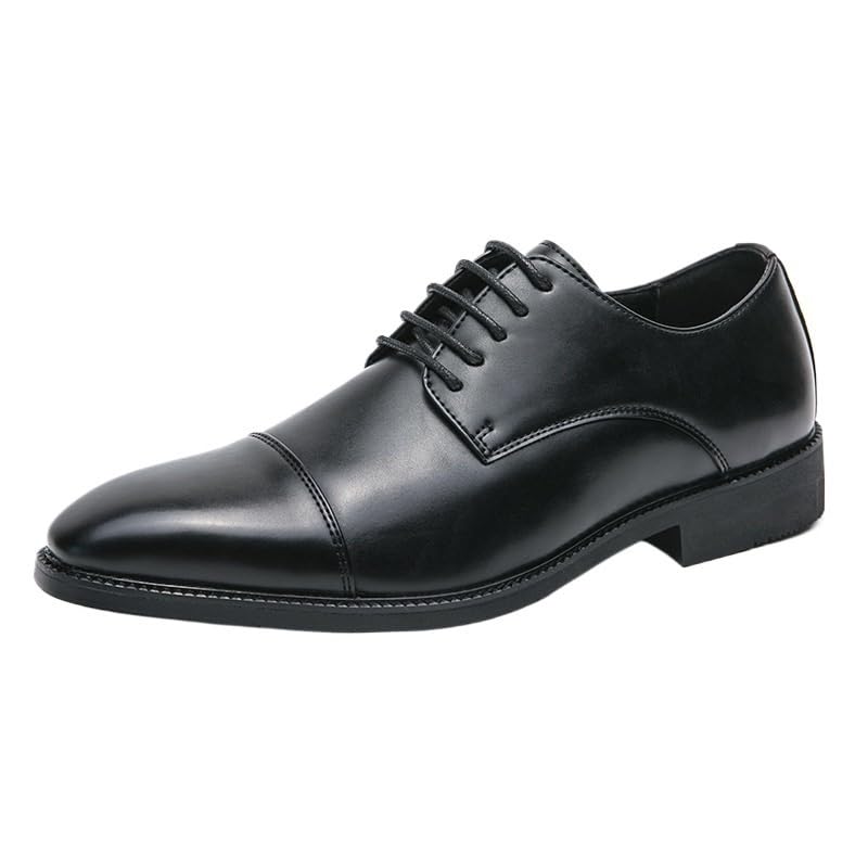 Mens Patent Leather Oxford Shoes Men Comfortable Classic Pointed Toe Gradient Design Tuxedo Shoes Breathable Leather Wingtip Brogue