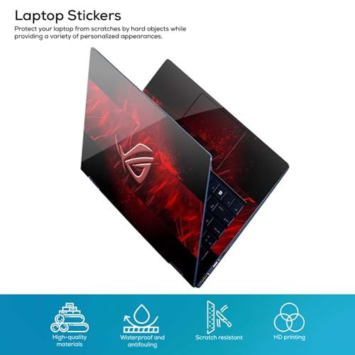 Image of DSGN 163 Full Body Laptop Skin Bubble-Free| Laminated| Removable| HD Quality Sticker for Laptops Upto 15.6 Inches Compatible with Asus