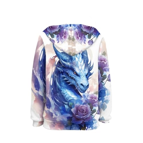Image of GLUDEAR Teen Boys Girls Novelty Animal Galaxy Hoodies Sweatshirts Pullover