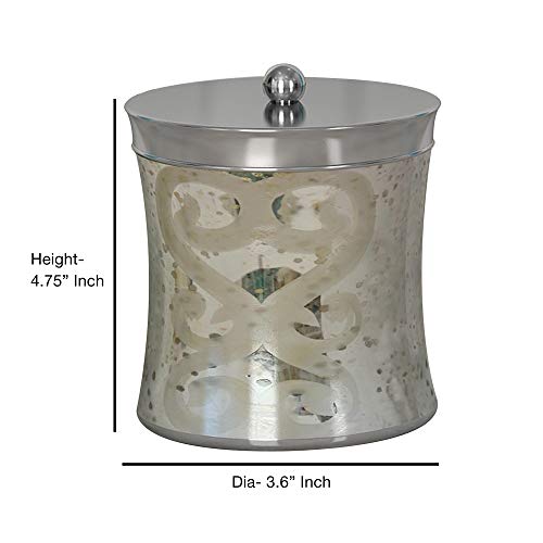 Nu Steel 7-Piece Mercury Glass Bathroom Accessory Set, Patchwork, Mercury/Shiny #TOP3