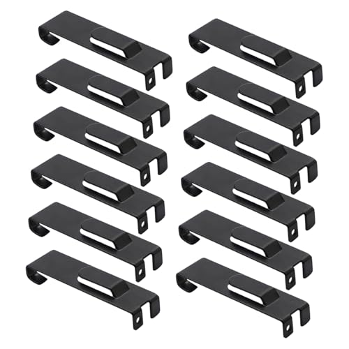 FONDOTIN 12個耐久性アイアン素材 滑り止め凹口設計 アート 写真 帽子のディスプレイに 店舗 スタジオ 家用グリッド収納アクセサリー