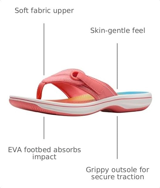 Image of Clarks Women's Breeze Reyna Cloudsteppers Flip-Flop
