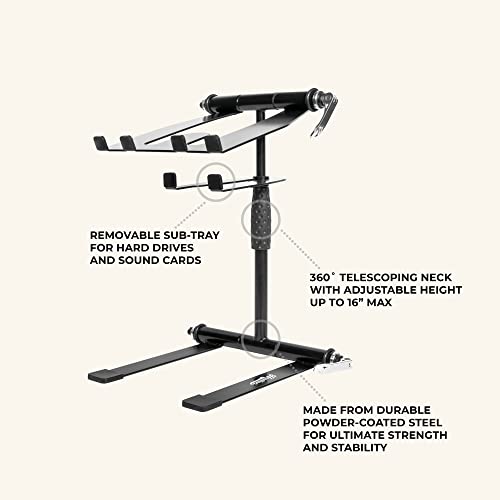 Image of Headliner Los Angeles Digistand Pro Folding DJ Laptop Stand (HL20005)