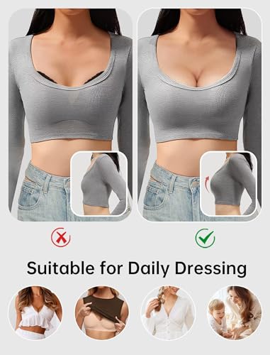 Image of Vertvie Jelly Wireless Bras for Women Push Up Plunge Seamless T-Shirt Bras No Underwire Supportive Full Coverage Bralettes