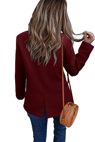CHICZONE Womens Long Sleeve Casual Blazers Open Front Lapel Button Work Office Blazer Jackets4