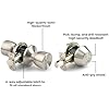 BRINKS - Bell Style Keyed Entry Door Knob and Single Cylinder Deadbolt Set, 2-Pack - Keyed Alike, Satin Nickel