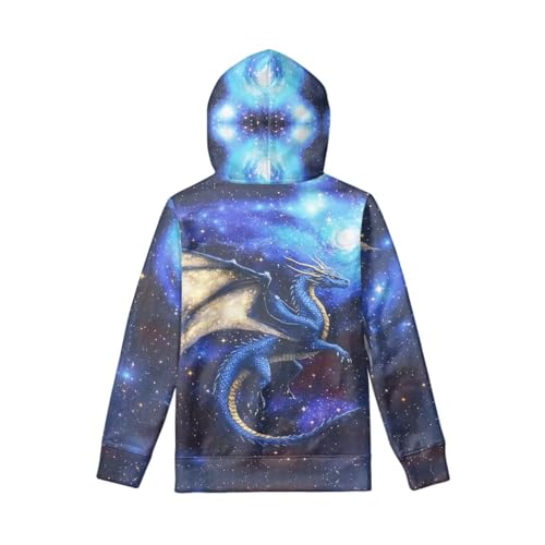 Image of WELLFLYHOM Boys Hooded Sweatshirts Hoodie Pullover Cool Graphic Crewneck Blouses Size 6-16