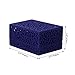 DesignSter Ring Bearer Box, Double Ring Box, Hollow Velvet Ring Box, Ring Holder For Wedding Ceremony (Dark Blue)