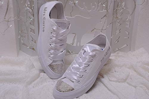 bling wedding trainers