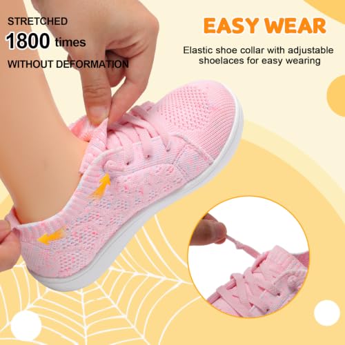 Image of JOINFREE Toddler Shoes Girls Boys Wide Barefoot Shoes Minimalist Walking Sneakers Zero Drop Slip on Tennis Shoe Breathable Naturally Flexible
