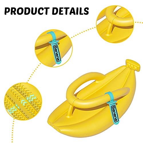 DONGKER Banana Sandals,Lightweight EVA Beach Sandals Thick Bottom Banana Flip-Flops for Women Men Home Indoor Outdoor4