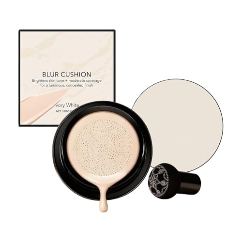Cushion Foundation Glow, 15g Waterproof Cosmetic, Sweat Proof Mushroom Air Cushion Aid with Smooth Texture, Radiant Accessory with Modern Style, Beauty Solution for Sensitive Skin