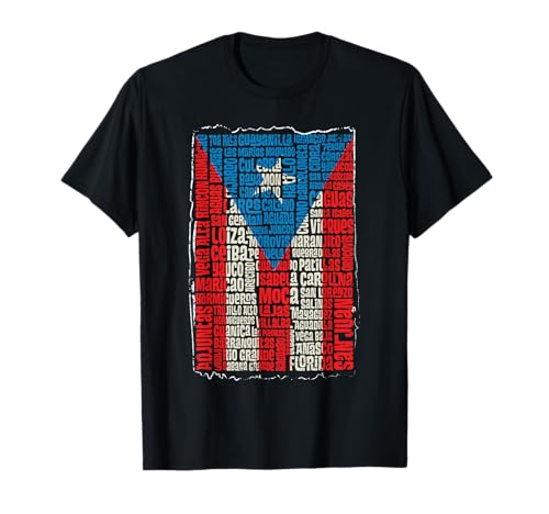 Puerto Rican Flag Puerto Rico Towns and Cities Retro Vintage