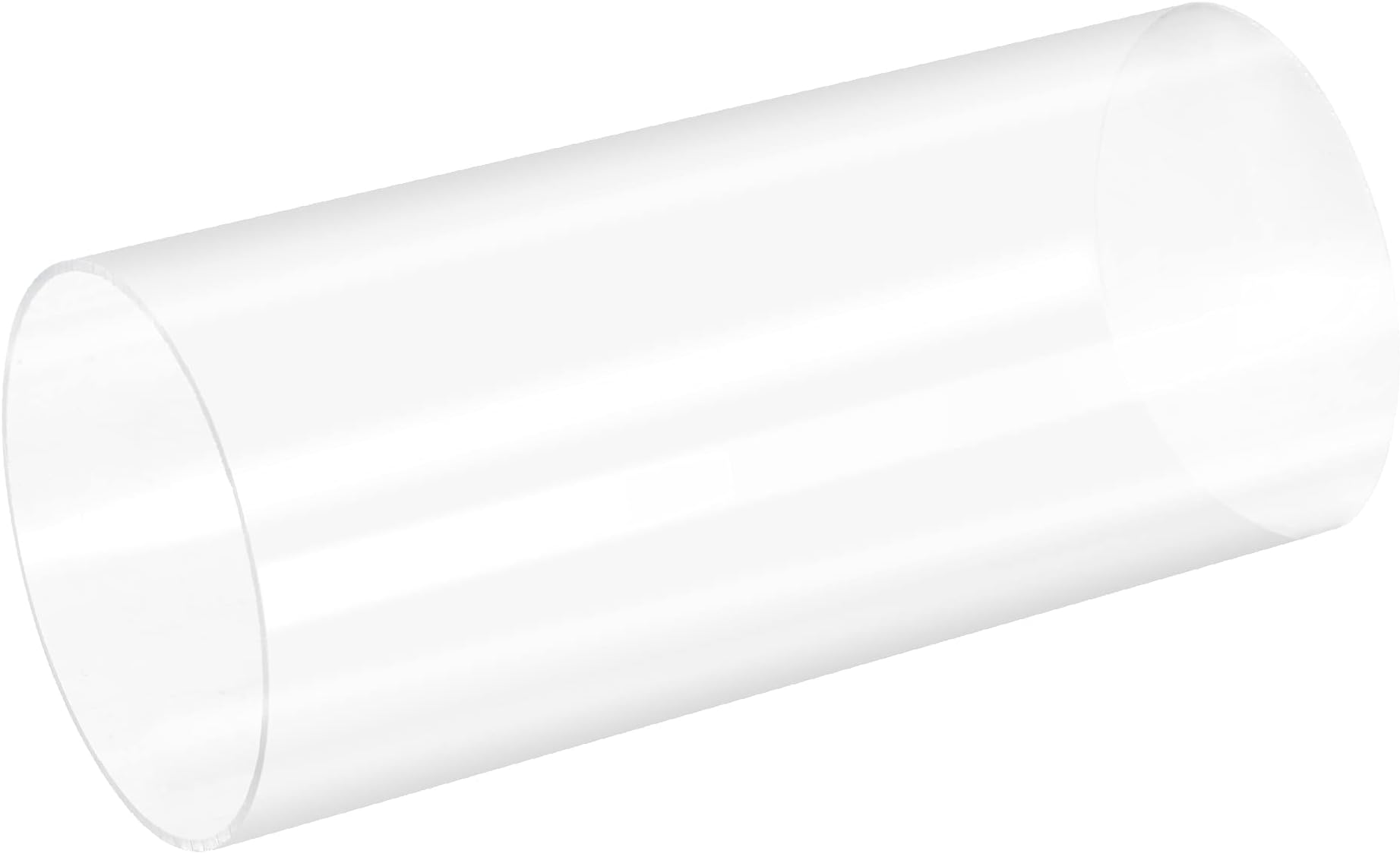 MECCANIXITY Acrylic Pipe Rigid Round Tube Clear 86mm(3 3/8") ID 90mm(3.5") OD 200mm(8") for Lamps and Lanterns,Water Cooling System