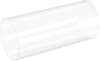 MECCANIXITY Acrylic Pipe Rigid Round Tube Clear 86mm ID 90mm OD 200mm for Lamps and Lanterns,Water Cooling System