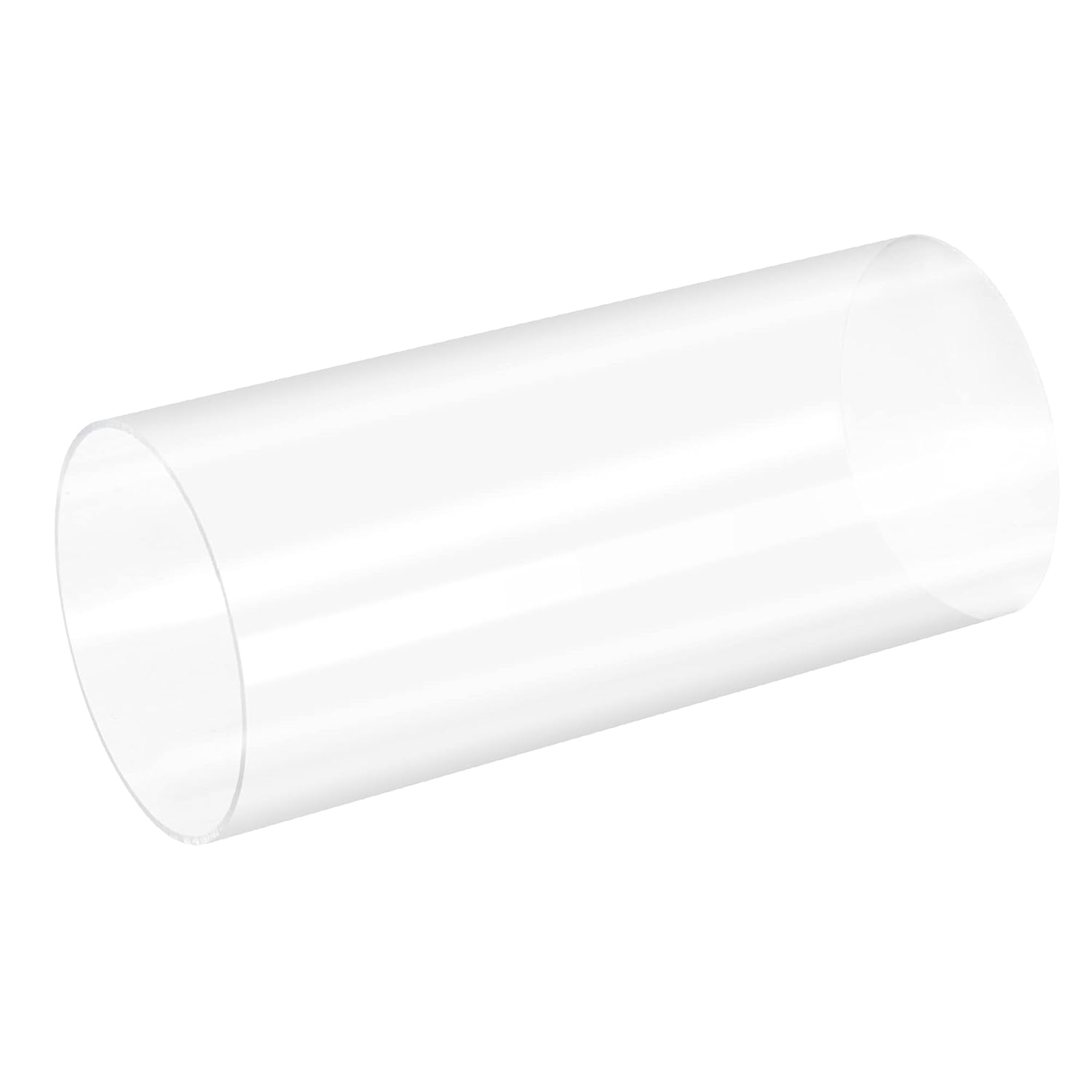 MECCANIXITY Acrylic Pipe Rigid Round Tube Clear 115mm(4.5") ID 120mm(4.7") OD 200mm(8") for Lamps and Lanterns,Water Cooling System