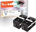 Produktbild Peach Doppelpack Tintenpatrone schwarz HC kompatibel zu HP No. 934XL, C2P23AE