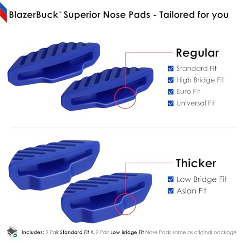 BLAZERBUCK Replacement Nose Pads Nose Piece for Oakley Mercenary OO9424 Sunglass4