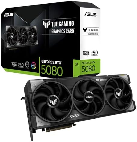 ASUS TUF Gaming GeForce RTX 5080 16GB GDDR7 Tarjeta gráfica Gamin...