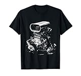 Classic Blower Big Block Race Car Motor - Racing Engine T-Shirt