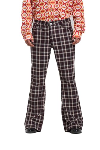 Men's Flared Trousers 70s Outfits Bell Bottom Classic Flared Disco Denim Pants,Vintage Pants, Used Look Flared Jeans