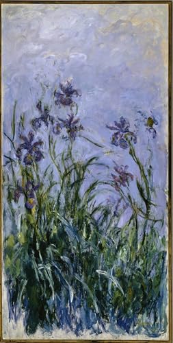 Peinture paysage Claude Monet pour habiller un grand mur vide de salon