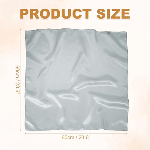 uxcell Satin Neck Square Scarf for Women Solid Color Silk Purse Scarf Lightweight Fashion Scarves Headband2