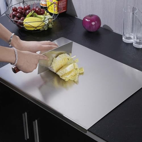 Image of REDSKY Chopping Board for Kitchen Vegetable Cutting Board, Metal Board, Vegetable Cutter Board, Durable Cutting Counter top Board /Chopping Board (36cm x 30cm) (Platform, M)