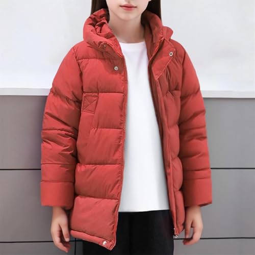 Boys Girls Winter Jacket Thickened Down Coats Windproof Warm Long Sleeve Hooded Puffer Coats for 3-12 Years2