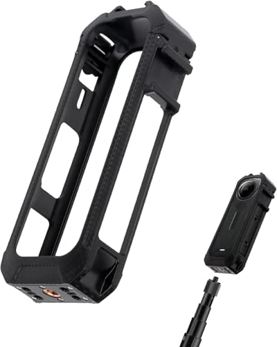 Insta360 X5 ��p �����x�Y�f�@�ۃv���X�`�b�N�P�[�W �ی�t���[�� ���C�z���[�d���J�o�[�Ɍ݊� �N�C�b�N�����[�X �֗��ȏ[�d �ی�t���[�� �R�[���h�V���[�O���[�u��1/4�l�W���t�� �ڑ��\ �O�r ���B��_ �}�C�N�Ȃ� Insta360 X5 �A