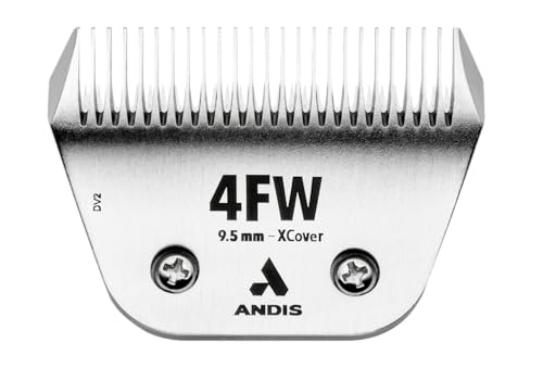Andis 561463 ceramicEDGE #4FW XCover Wide Blade Small Animal and Pet Grooming Detachable Replacement Blade Long Lasting Stainless Steel
