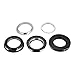 Headset, Aluminum Alloy Solid 44mm Internal Sealed Bearing Headset Accessory for Mountain (Black)