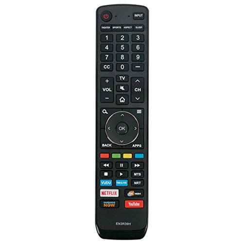 EN3R39H Replacement Remote Applicable for Hisense TV 60EU6070 60H6408 60H7408 49H6070E 60H6070E 49H6080E
