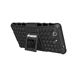 Amzer Hybrid Military Grade Impact Resistant Case for Sony Xperia Z3 Compact - Retail Packaging - Bl