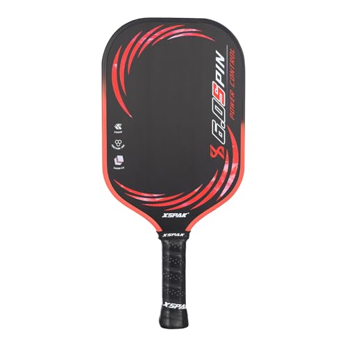 Image of XS XSPAK Carbon Fiber Pickleball Paddle - Tournament Edition - World Champion Surface Technology Options Pickleball Racket - USAPA Polypropylene Honeycomb Paddle with Cushion Comfort Grip