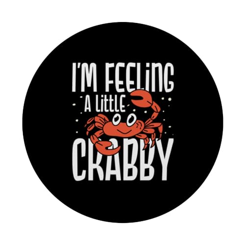 I'm feeling a little crabby PopSockets Swappable PopGrip, Black - Image 3