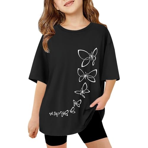 T-shirt à manches courtes avec col rond pour un compagnon confortable au quotidien, pour jouer au sport, convient de 3 à 13 ans, vêtement de loisirs respirant pour l'école et les aventures en plein – vue 3