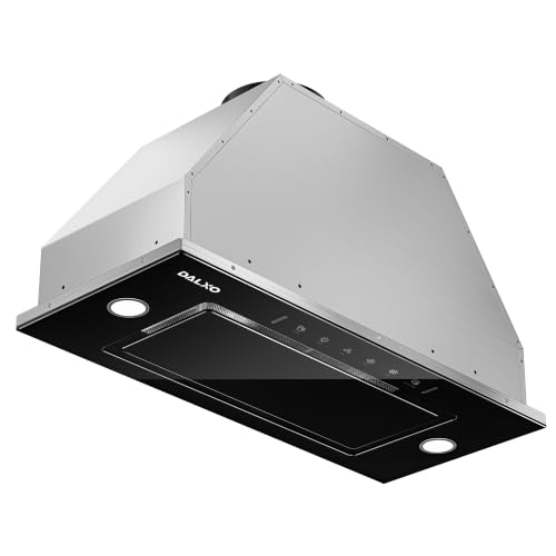 Image of 36 inch Range Hood Insert, 900 CFM Ducted /Ductless Black Range Hood