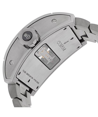 Corum 107-101-04-V250-0000 Men's Ti-Bridge Automatic Power Reserve Titanium Bracelet Black Dial Watch4